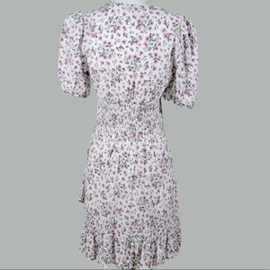 Floral Pleated mini dress (Size L)